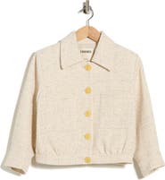 L'AGENCE Jia Sequin Embellished Tweed Crop Jacket
