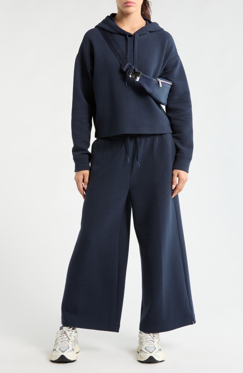 Zella Ottoman Wide Leg Ankle Pants, Alternate, color, Navy Sapphire