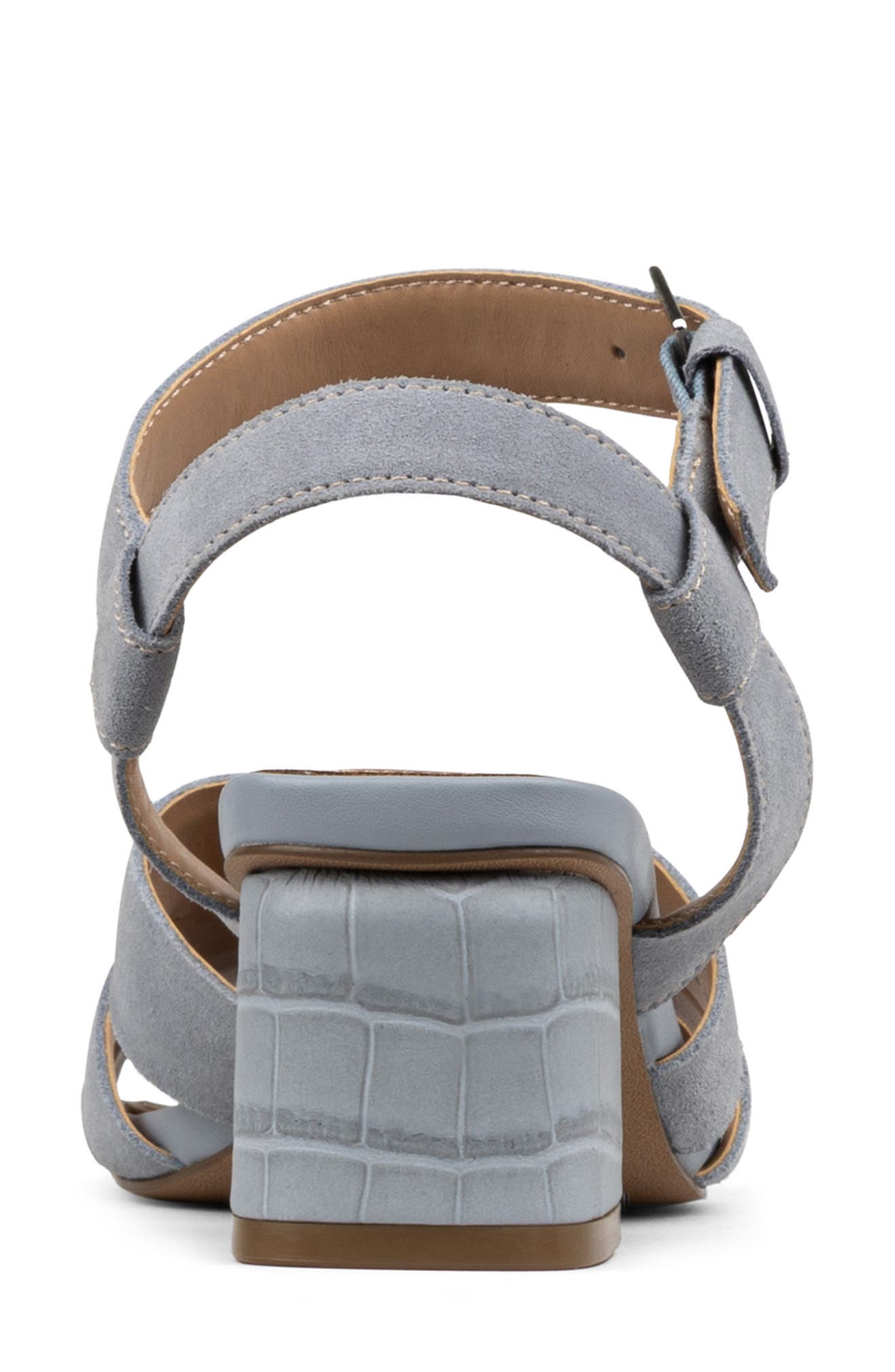 Donald Pliner Block Heel Sandal, Alternate, color, Cloud Gray