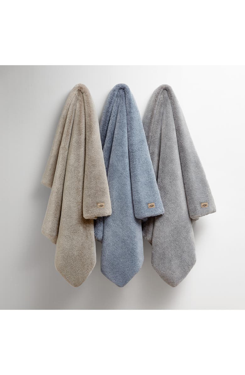 UGG<sup>®</sup> Matti Faux Fur Throw Blanket, Alternate, color, Lighthouse