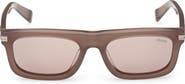 ZEGNA 55mm Rectangular Sunglasses