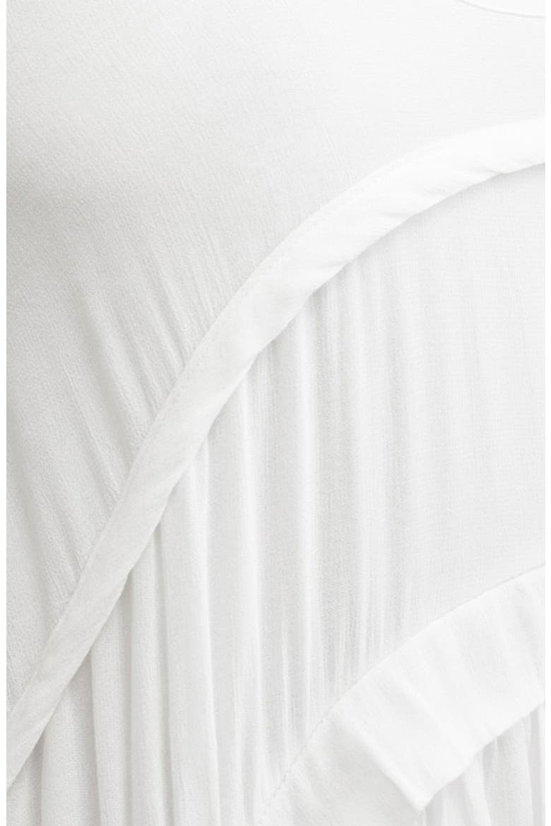 Cavarly Tiered High-Low Dress, Alternate, color, WHITE