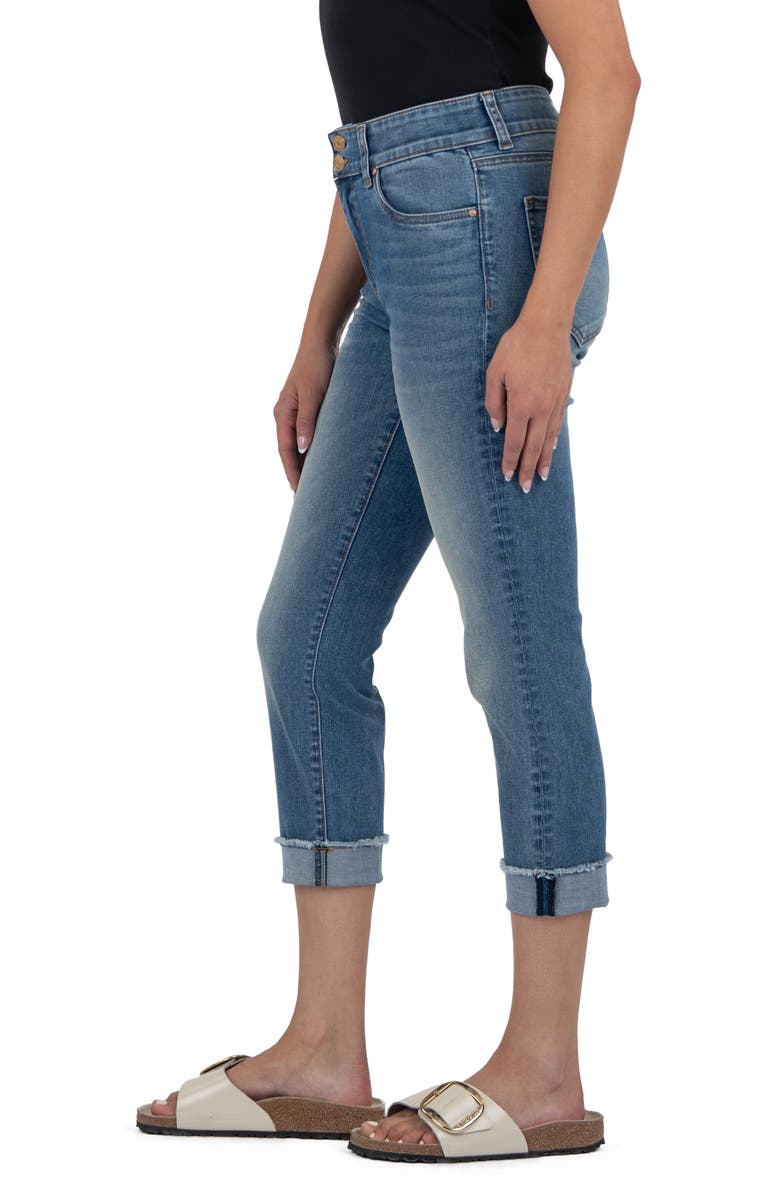 KUT from the Kloth Amy Low Rise Crop Slim Straight Leg Jeans, Alternate, color,