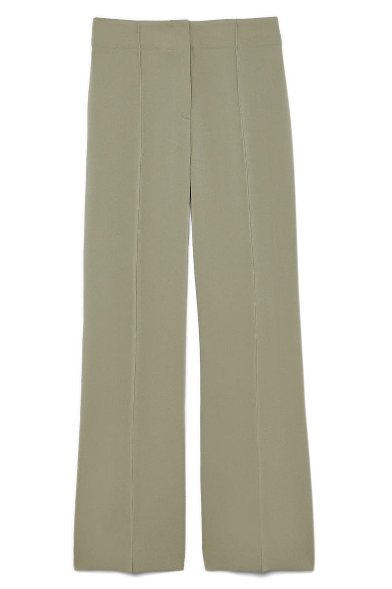 High Waist Wide Leg Crepe Pants, Alternate, color, 072 - OAK/ CHENE