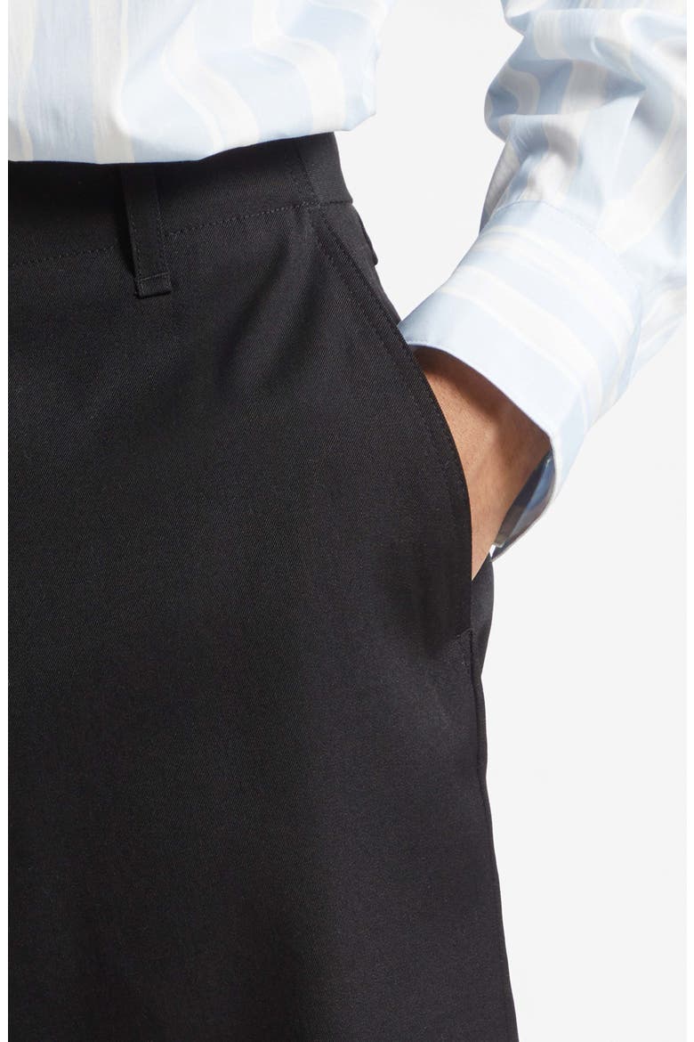 Le Short Camargue Virgin Wool Shorts, Alternate, color, BLACK
