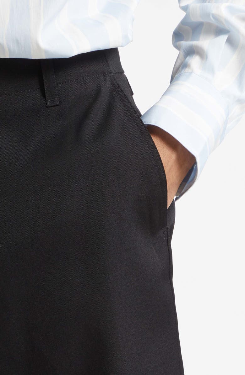 Jacquemus Le Short Camargue Virgin Wool Shorts, Alternate, color, Black