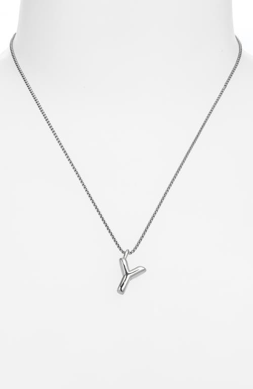 Open Edit Waterproof Bubble Initial Pendant Necklace