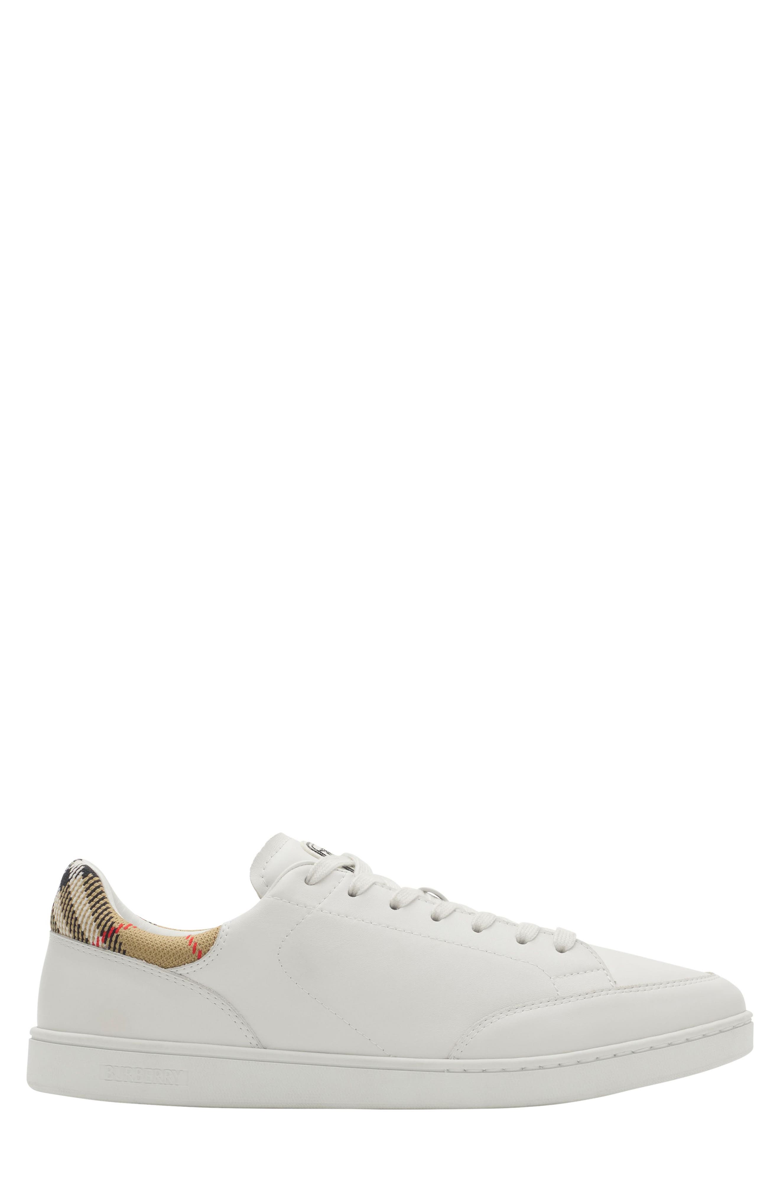 Burberry Set Low Top Sneaker, Main, color, White/ Sand Ip Check