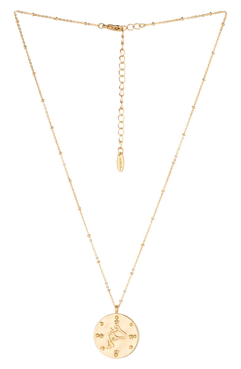 Ettika Zodiac Coin Necklace - Multiple Styles Available, Main, color, 