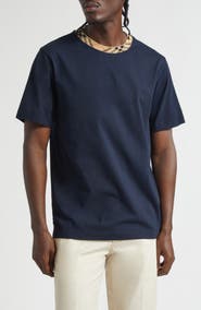 Burberry Ryan Check Trim T-Shirt