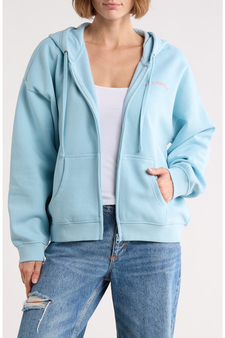 Souvenir Zip Hoodie, Main, color, SKY BLUE