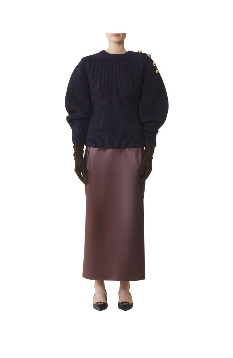 Lanvin Wool Ribbed Sweater, Alternate, color, Montana