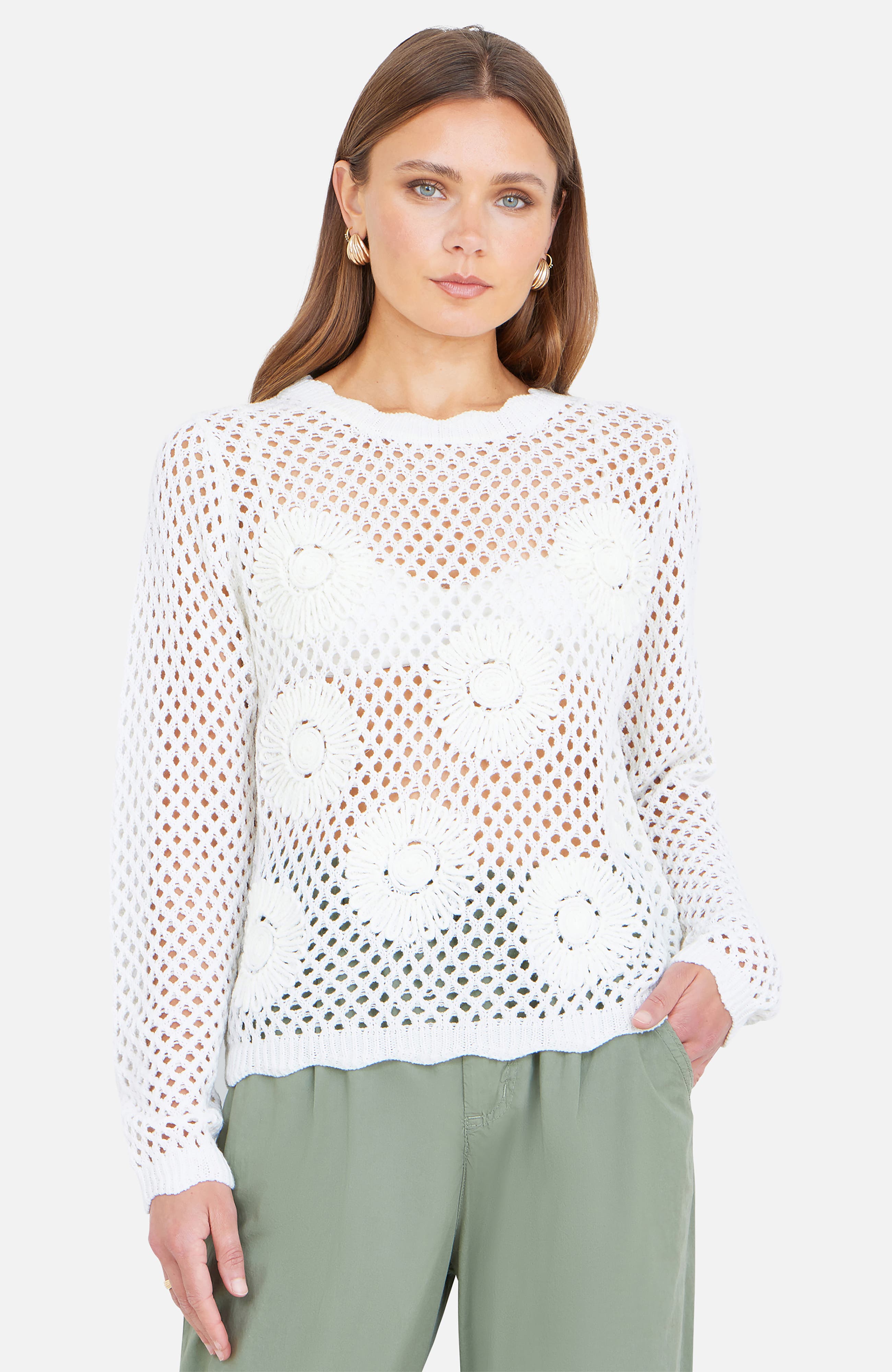 Flower Crochet Jumper