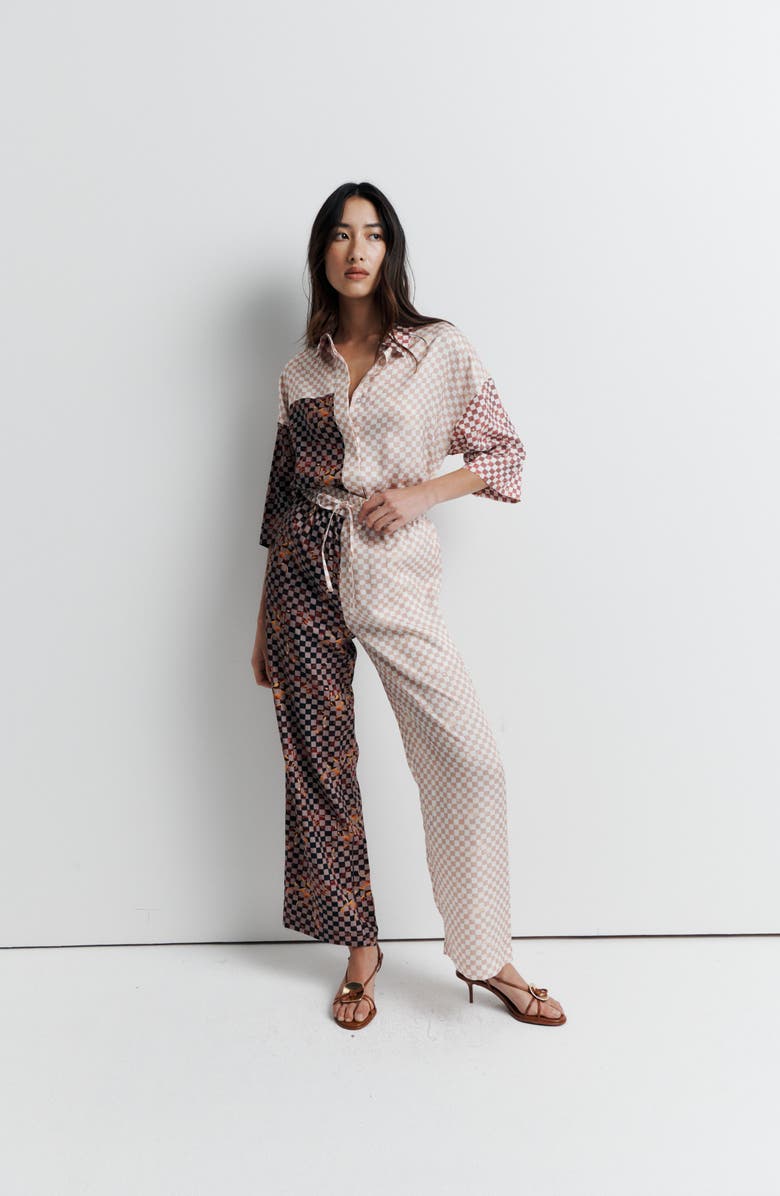 Romy June Pant collaboration with Phoebe Willis, Main, color, Checkmate