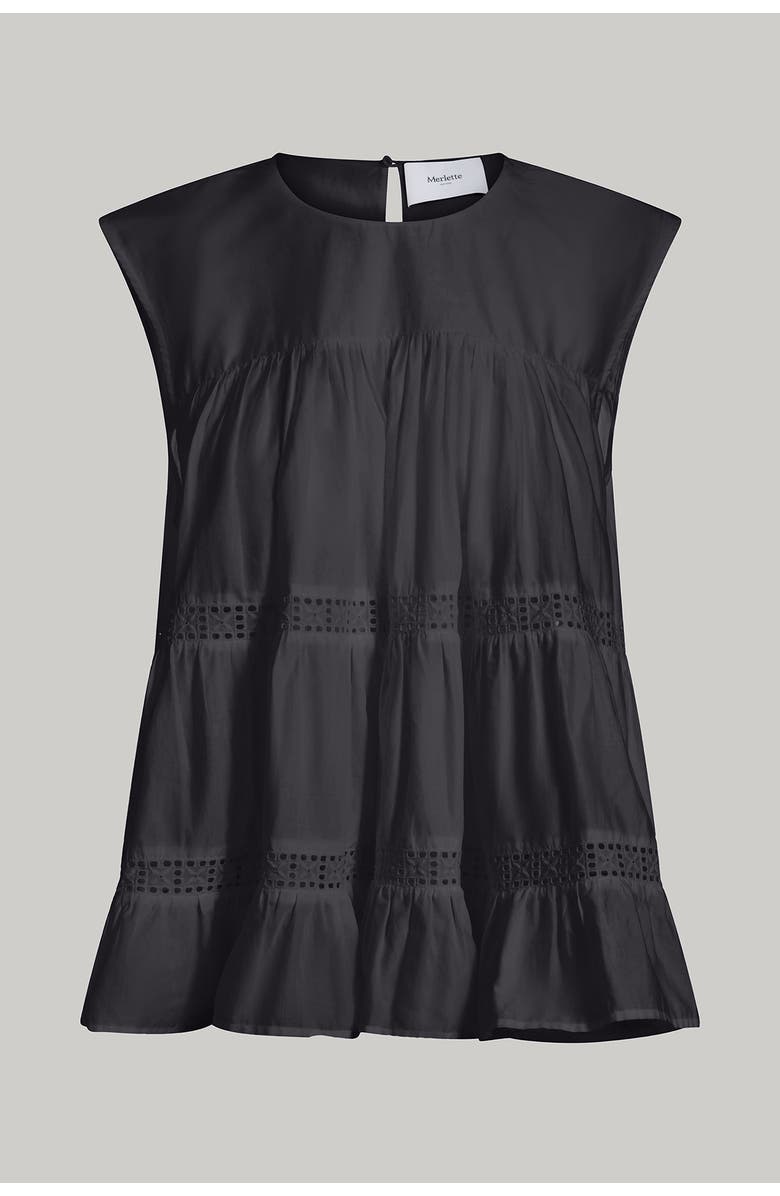 Merlette Quai Top, Main, color, Black