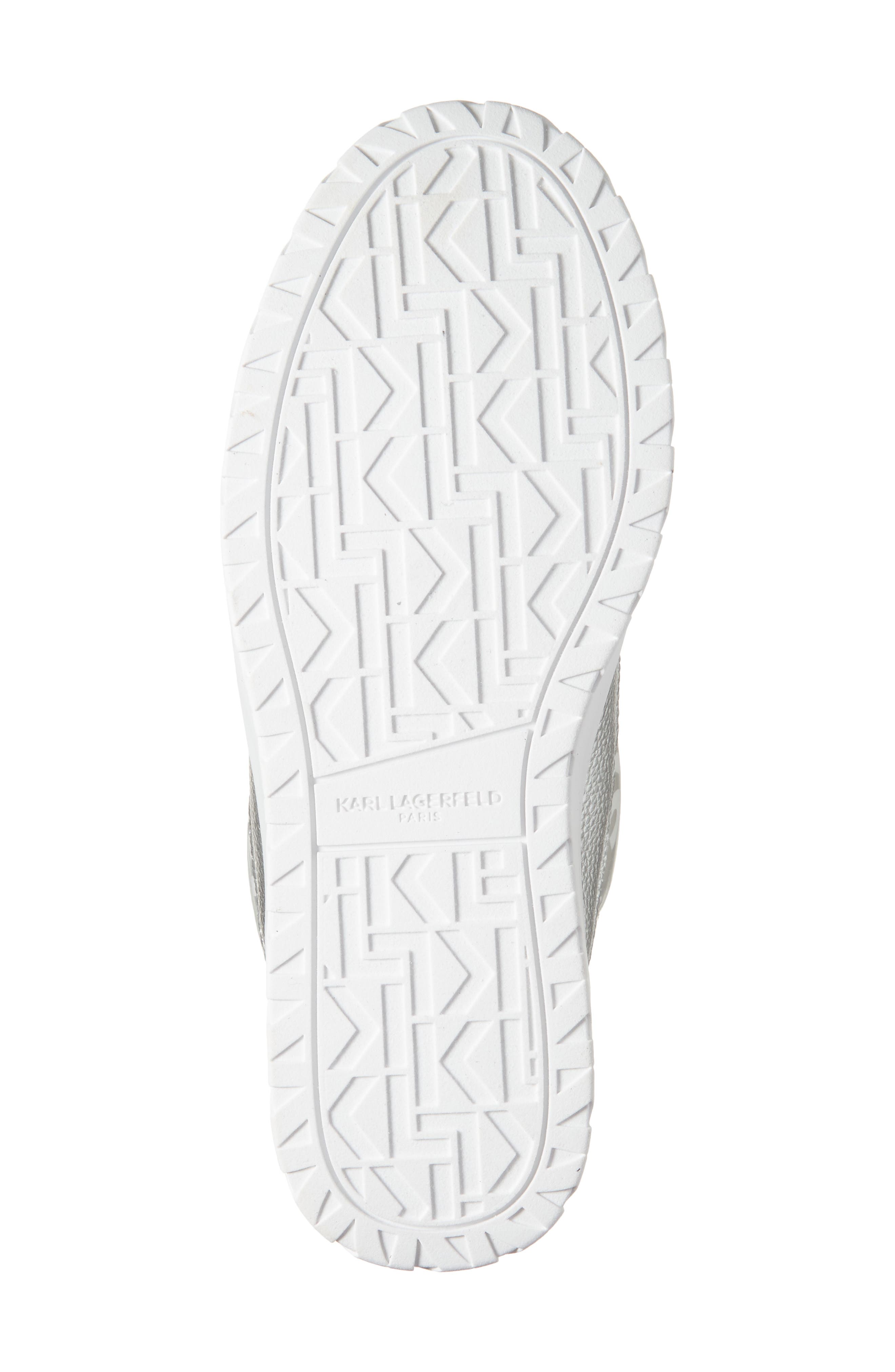 KARL LAGERFELD PARIS Berdina Wedge Boot, Alternate, color, Silver Iridescent