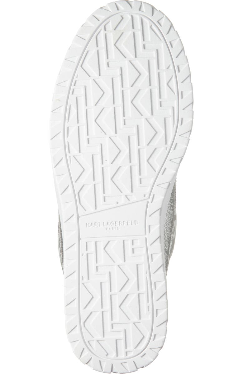 KARL LAGERFELD PARIS Berdina Wedge Boot, Alternate, color, Silver Iridescent