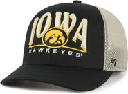 '47 Men's '47 Black Iowa Hawkeyes Arid Adjustable Trucker Hat