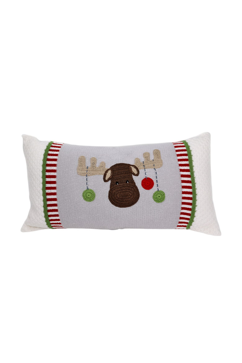Moose Lumbar Pillow, Main, color, Grey