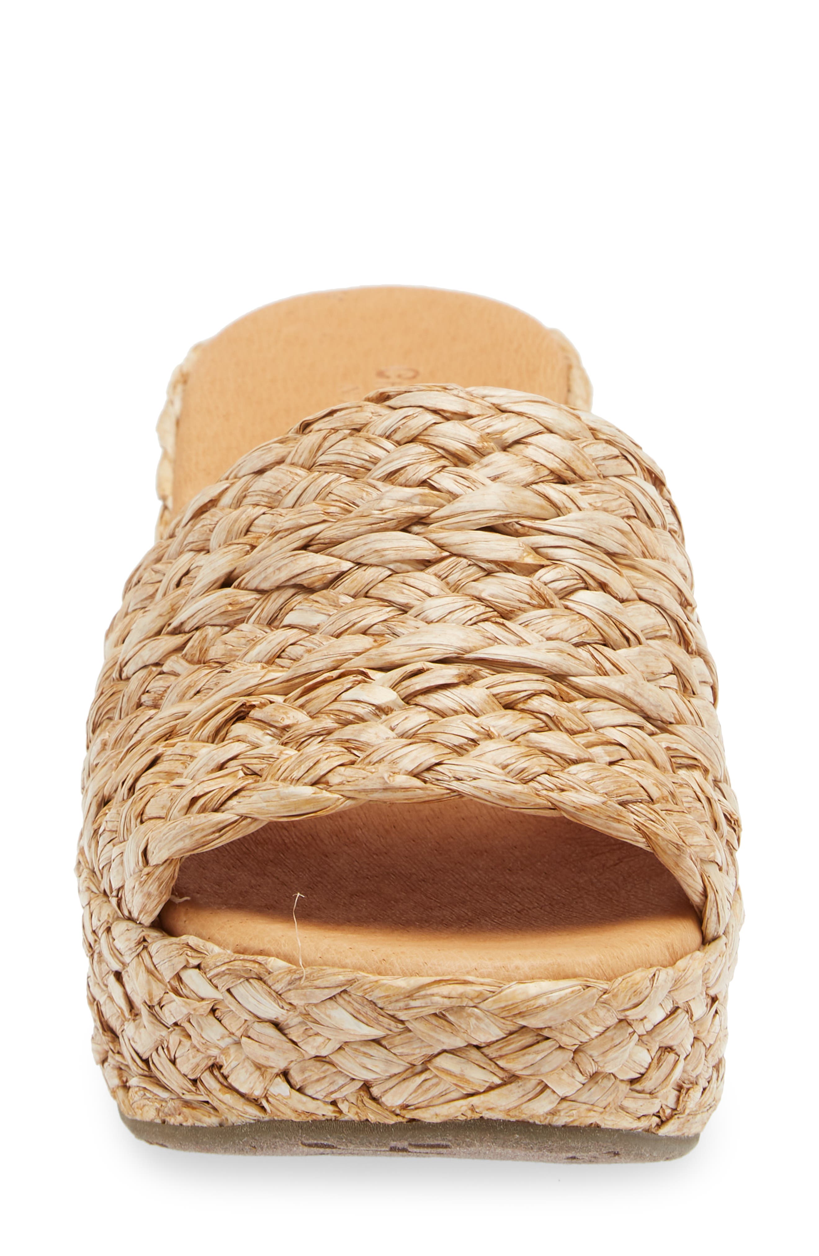 Chocolat Blu Yunis Sandal, Alternate, color, Natural Raffia