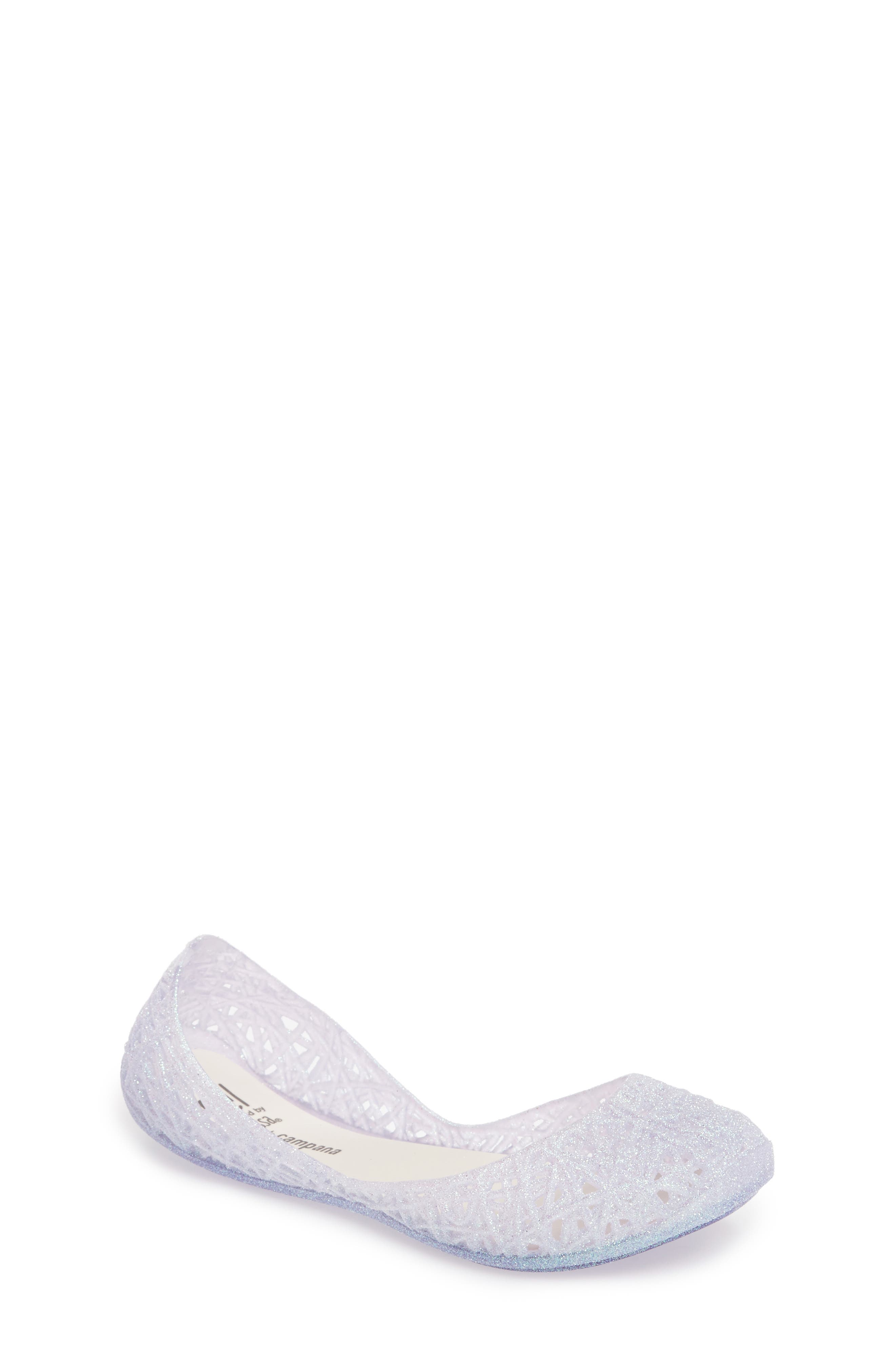 'Campana Zig Zag' Flat, Main, color, CLEAR
