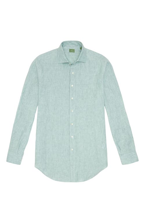 Sid Mashburn Slim Fit Solid Slub Linen Button-up Shirt In Thyme Linen
