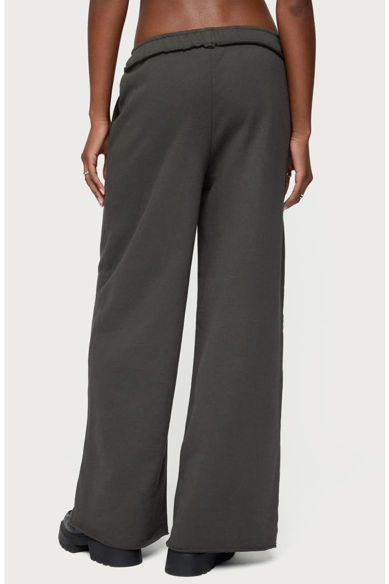 Wrenn Studded Wide Leg Sweatpants, Alternate, color, DARK-GRAY
