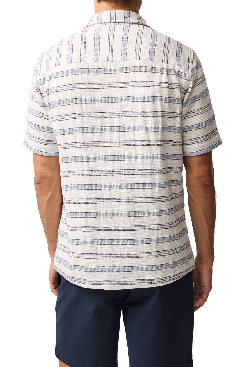 Rodd & Gunn Yarrow Creek Short Sleeve Recycled Cotton Blend Button-Up Shirt, Alternate, color, Ecru