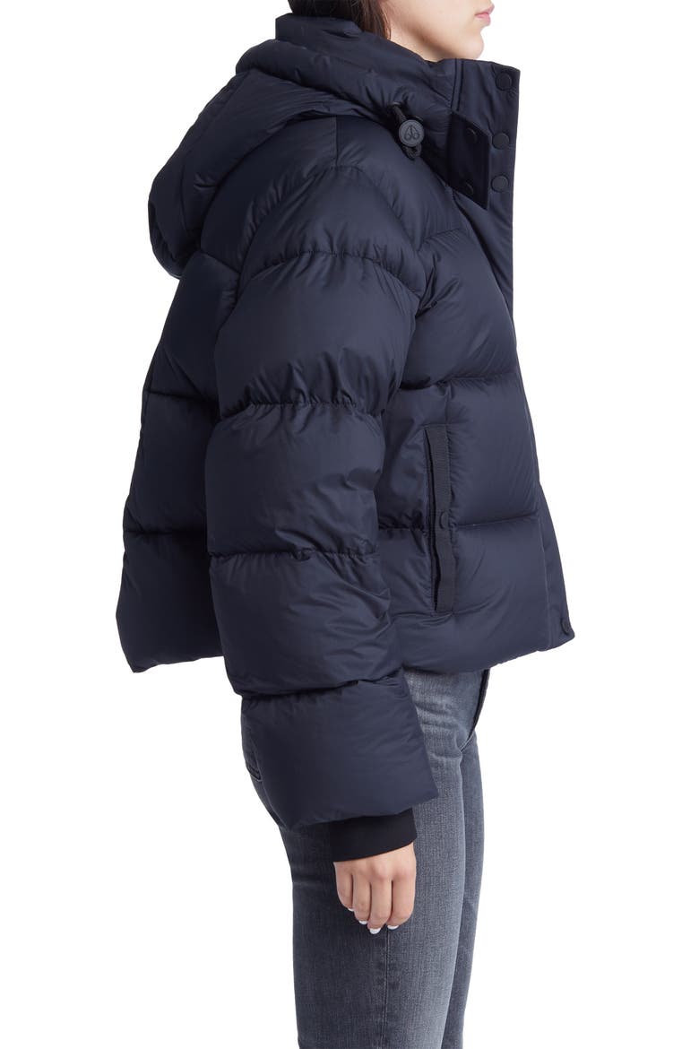 Women's Prospect Down Hooded Puffer Coat, Alternate, color, BLACK