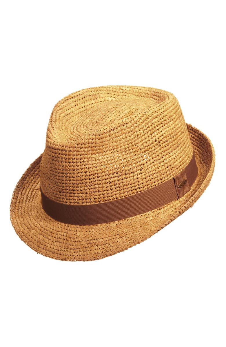 Scala Straw Trilby, Main, color,