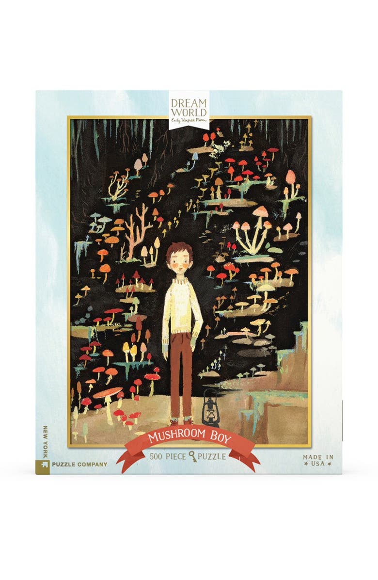 NEW YORK PUZZLE COMPANY Mushroom Boy 500 Piece Puzzle, Main, color, NO COLOR