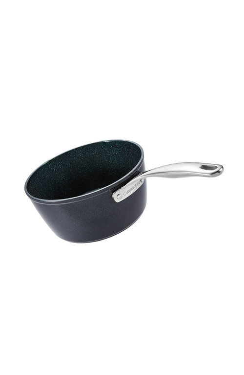 Cuisine::pro ® Green Stone™ 2.4 Qt. Saucepan With Lid In Black