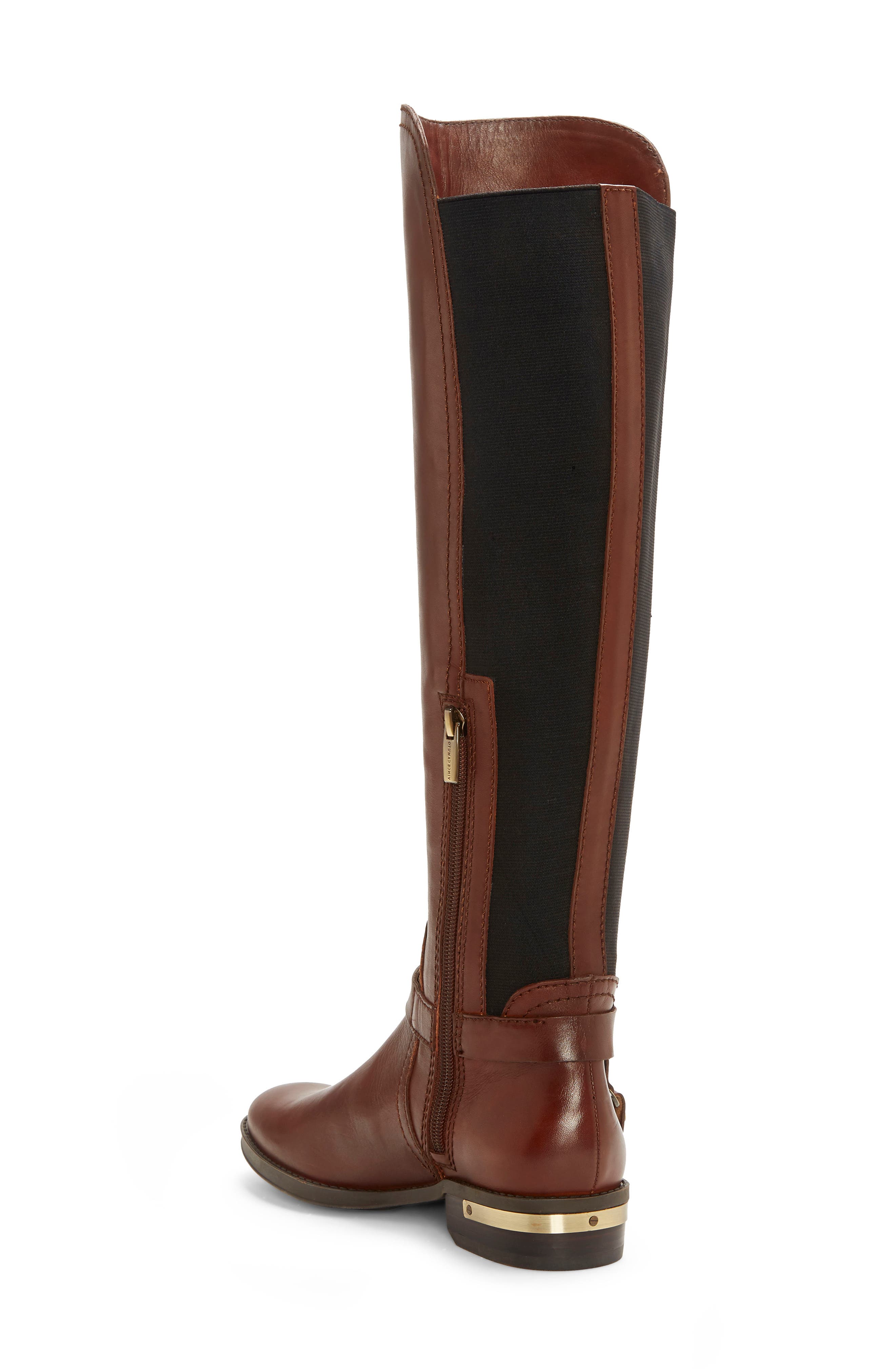 Pearley Knee High Riding Boot, Alternate, color, BROWN MOSS LEATHER