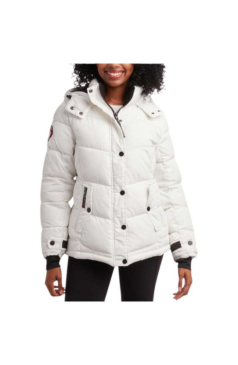 CANADA WEATHER GEAR Women's Quilted Winter Jacket, Main, color, White