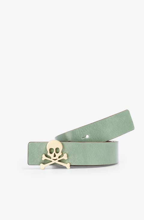 Reversible slim ninon belt