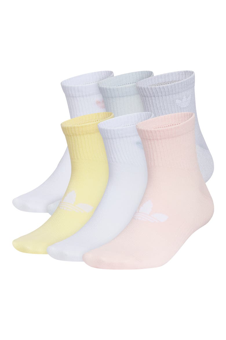 Gender Inclusive Originals Superlite Assorted 6-Pack Quarter Socks, Main, color, WHITE/ PINK/ SKY BLUE