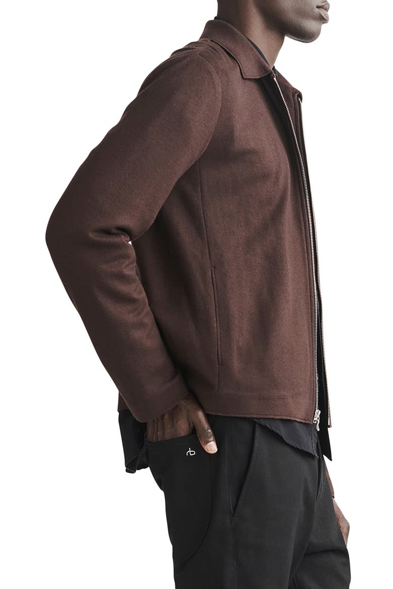 Melrose Wool Zip Jacket, Alternate, color, DKBRW