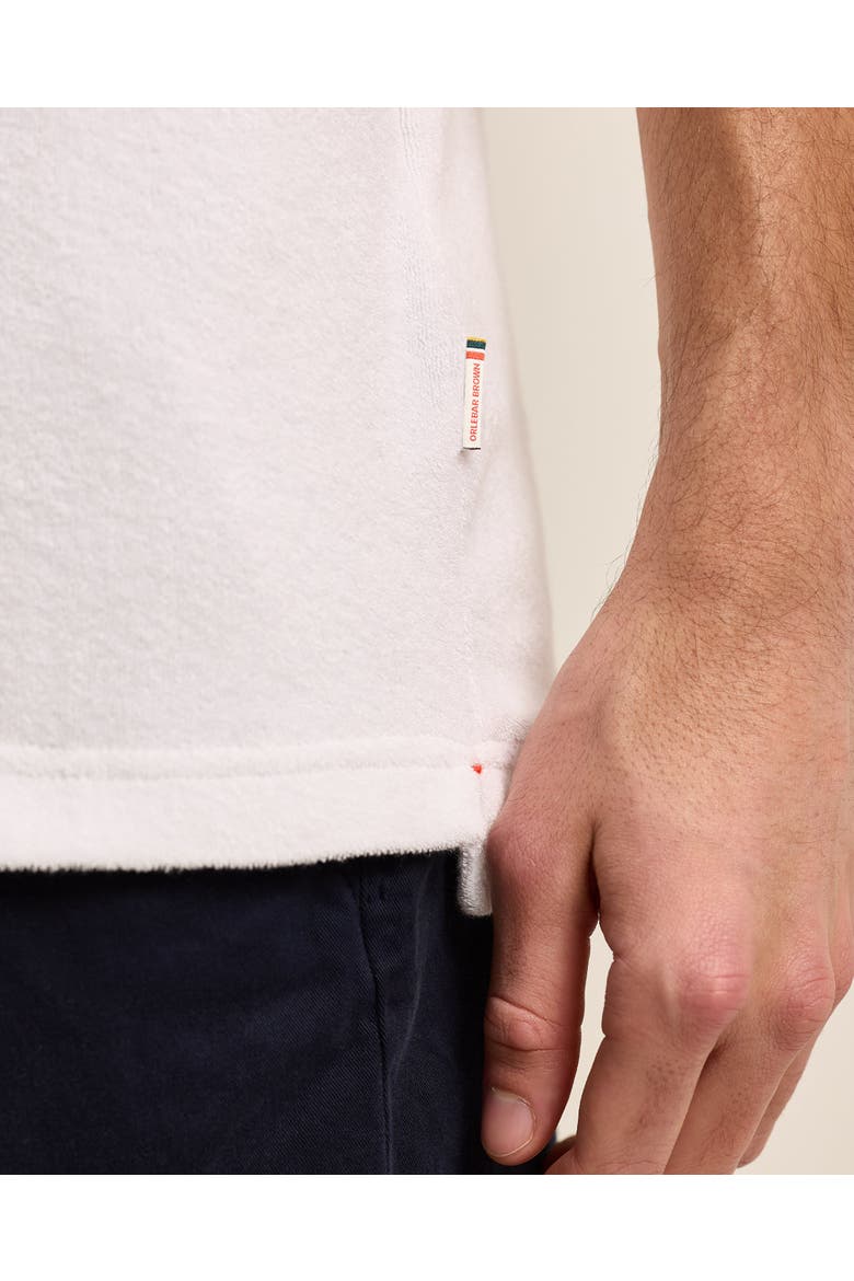 Terry Towelling Tailored Fit Towelling Polo Shirt, Alternate, color, White