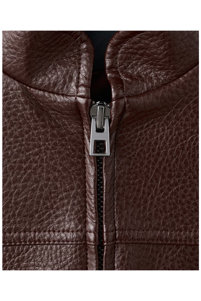 Faux Leather Jacket, Alternate, color, MAROON