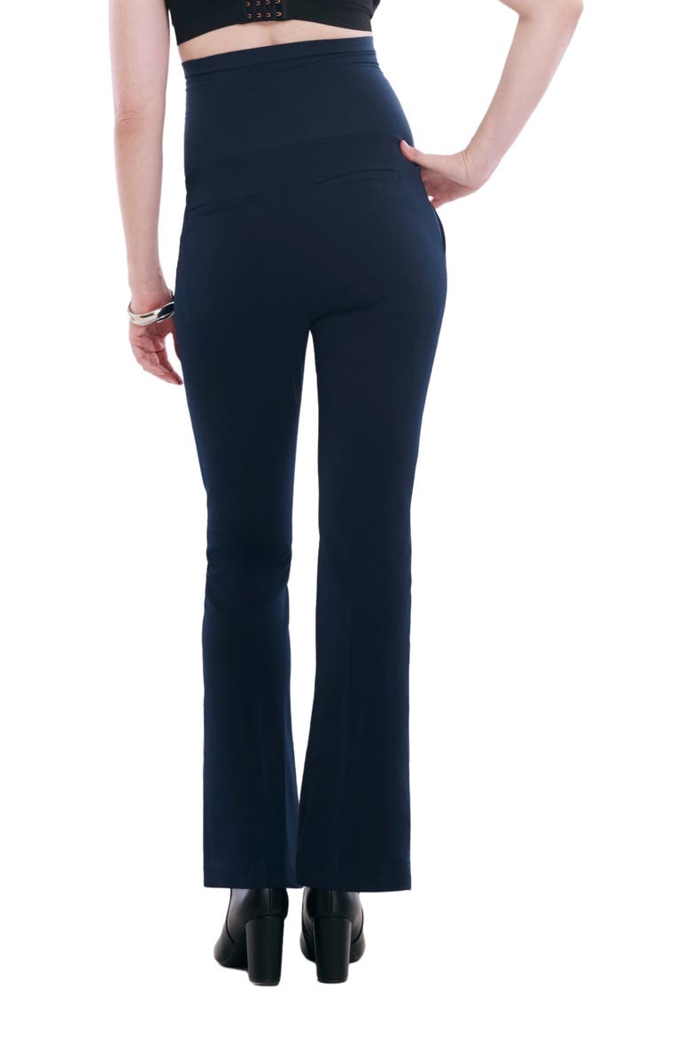 Mia Secret Fit Over the Belly Slim Straight Leg Pant, Alternate, color, Navy