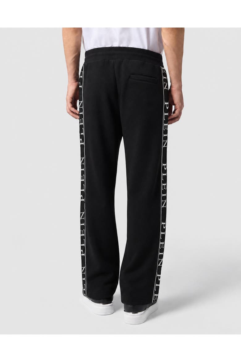 Jogging Trousers Plein Tape Men, Alternate, color, black