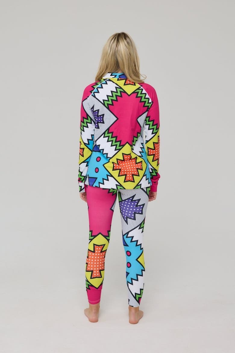 Day Tripper Womens Baselayer Top, Alternate, color, Multicolor, Geometric