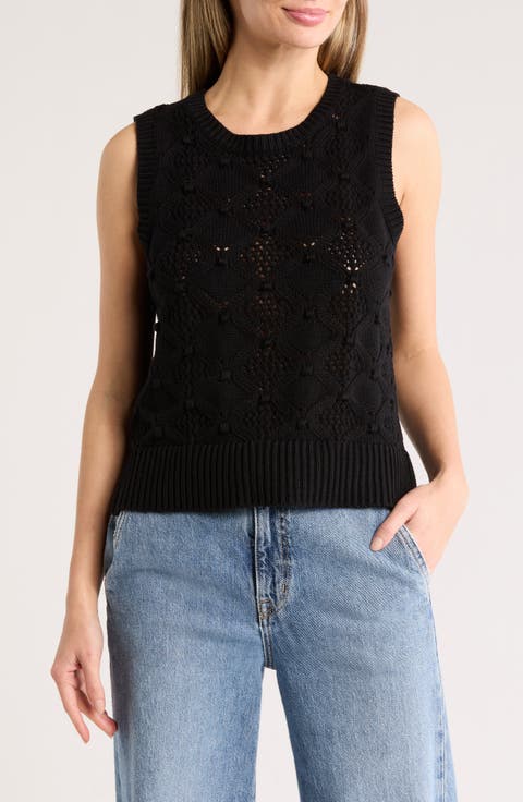 Openwork Knit Shell