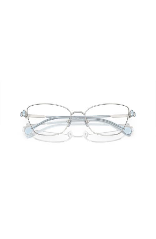 Swarovski 55mm Rectangle Optical Glasses In Metallic