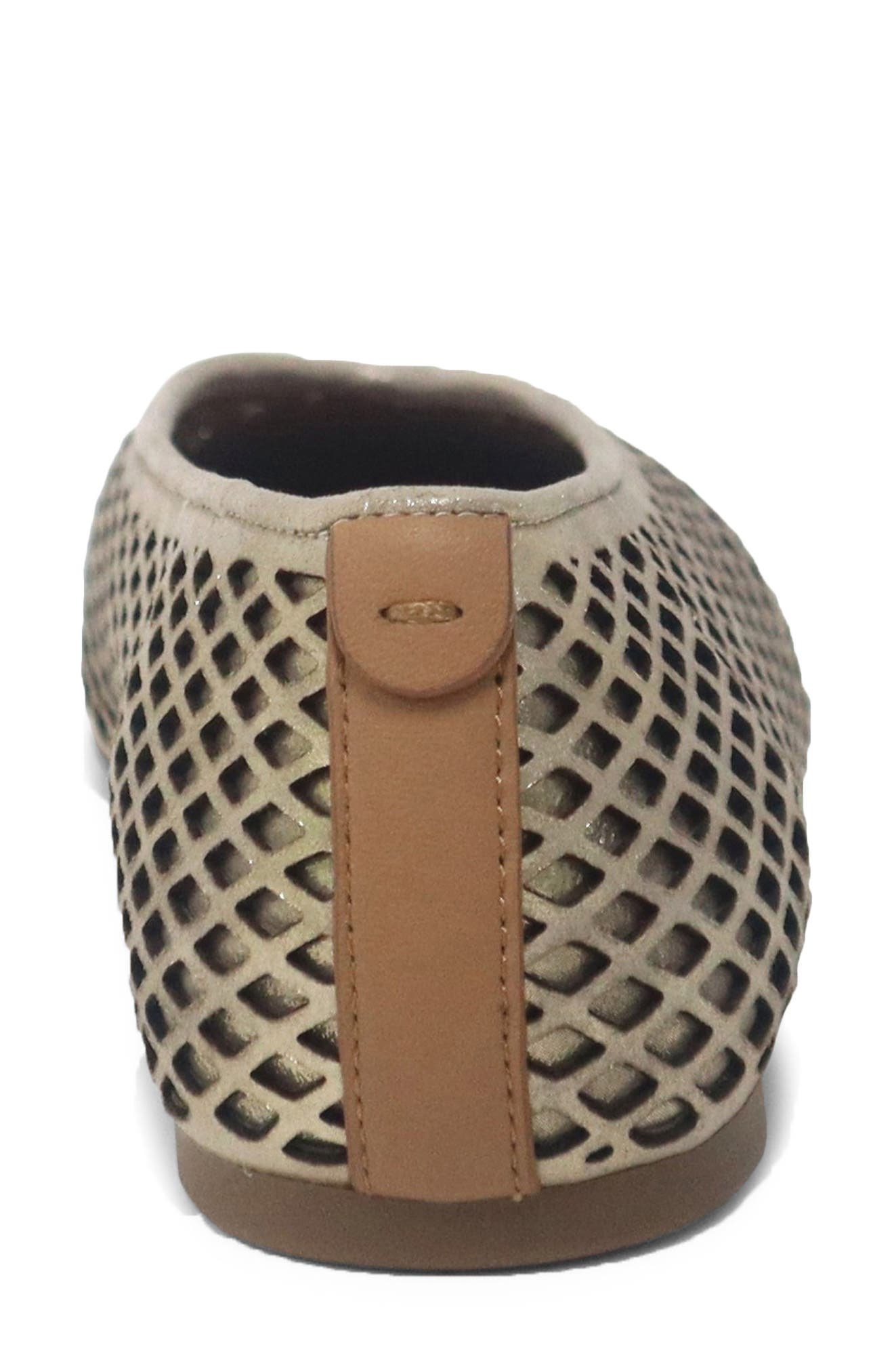 Willow Perf Ballet Flat, Alternate, color, GRAVEL LEATHER