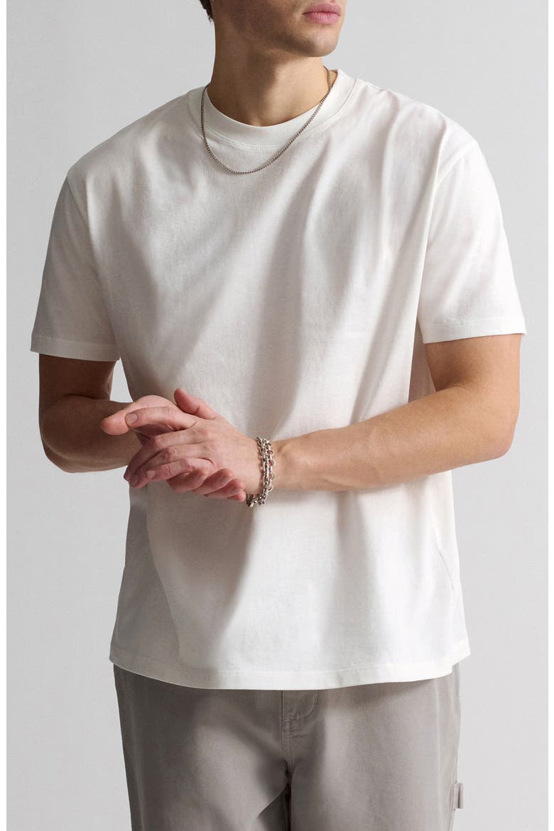 Logo Cotton Graphic T-Shirt, Main, color, ANTIQUE WHITE