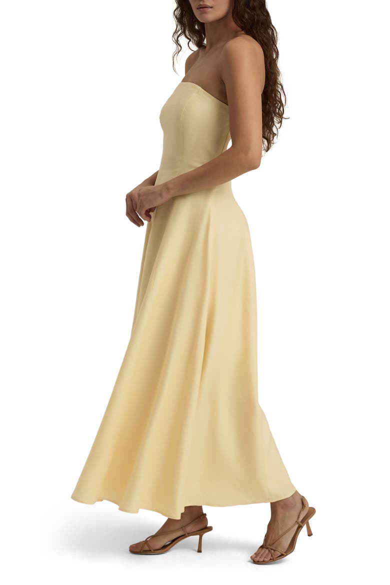 The Favorite Strapless Maxi Dress, Alternate, color, MOONBEAM
