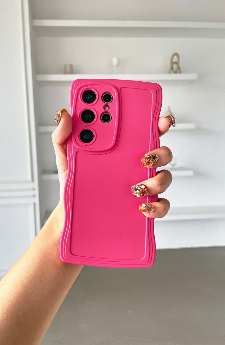 Auramma Fuchsia Wavy S24 Ultra Phone Case, Alternate, color, Fuchsia