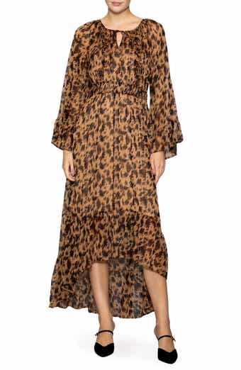 MELLODAY Print Long Sleeve Dress