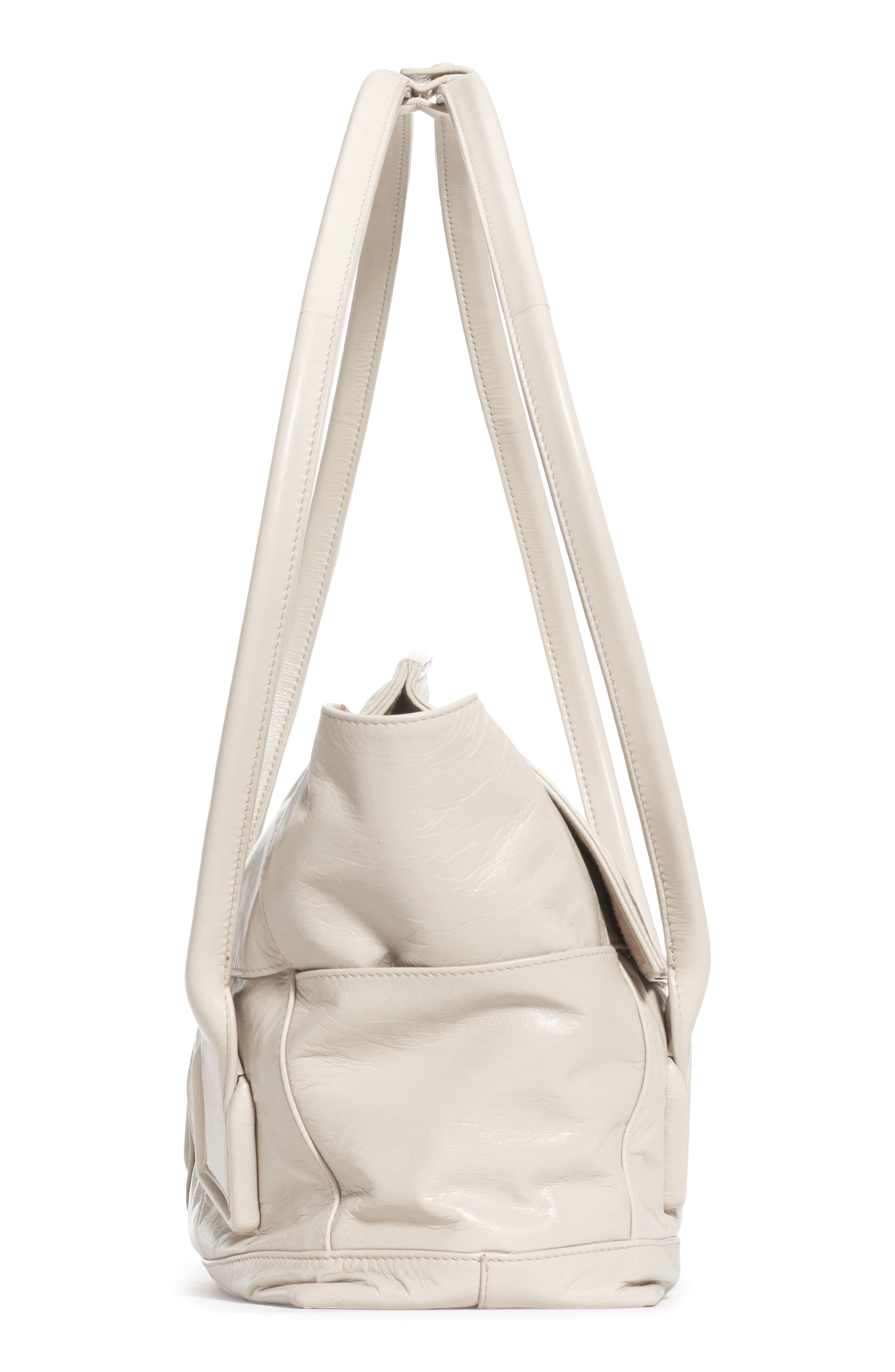 Bottega Veneta Arco Paper Leather Shoulder Bag, Alternate, color, 